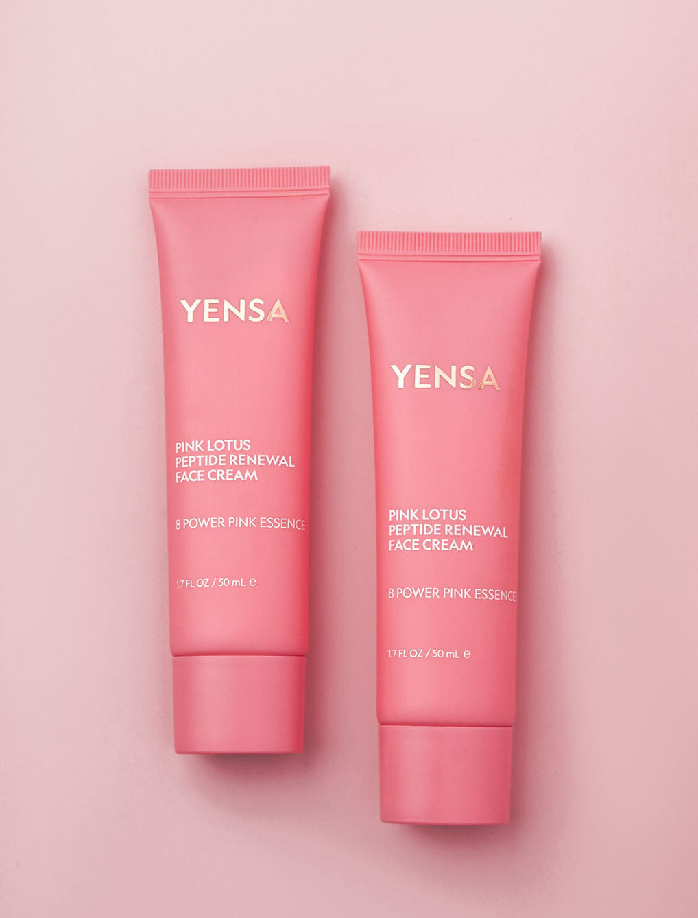 Yensa Pink Lotus Peptide Renewal Face Cream - Brightening & Firming Moisturizer
