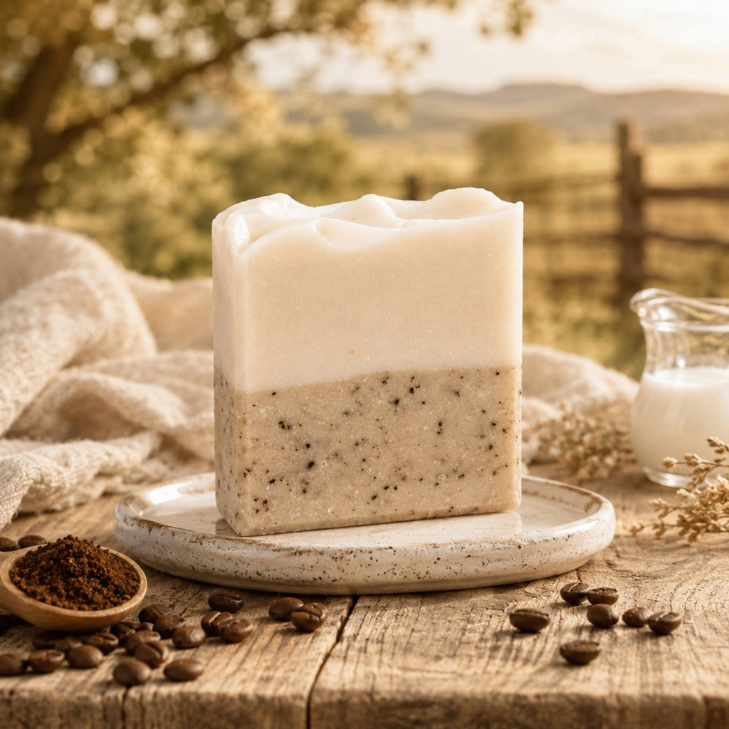 Coffee + Cream Handmade Tallow and Goat Milk Soap Bar