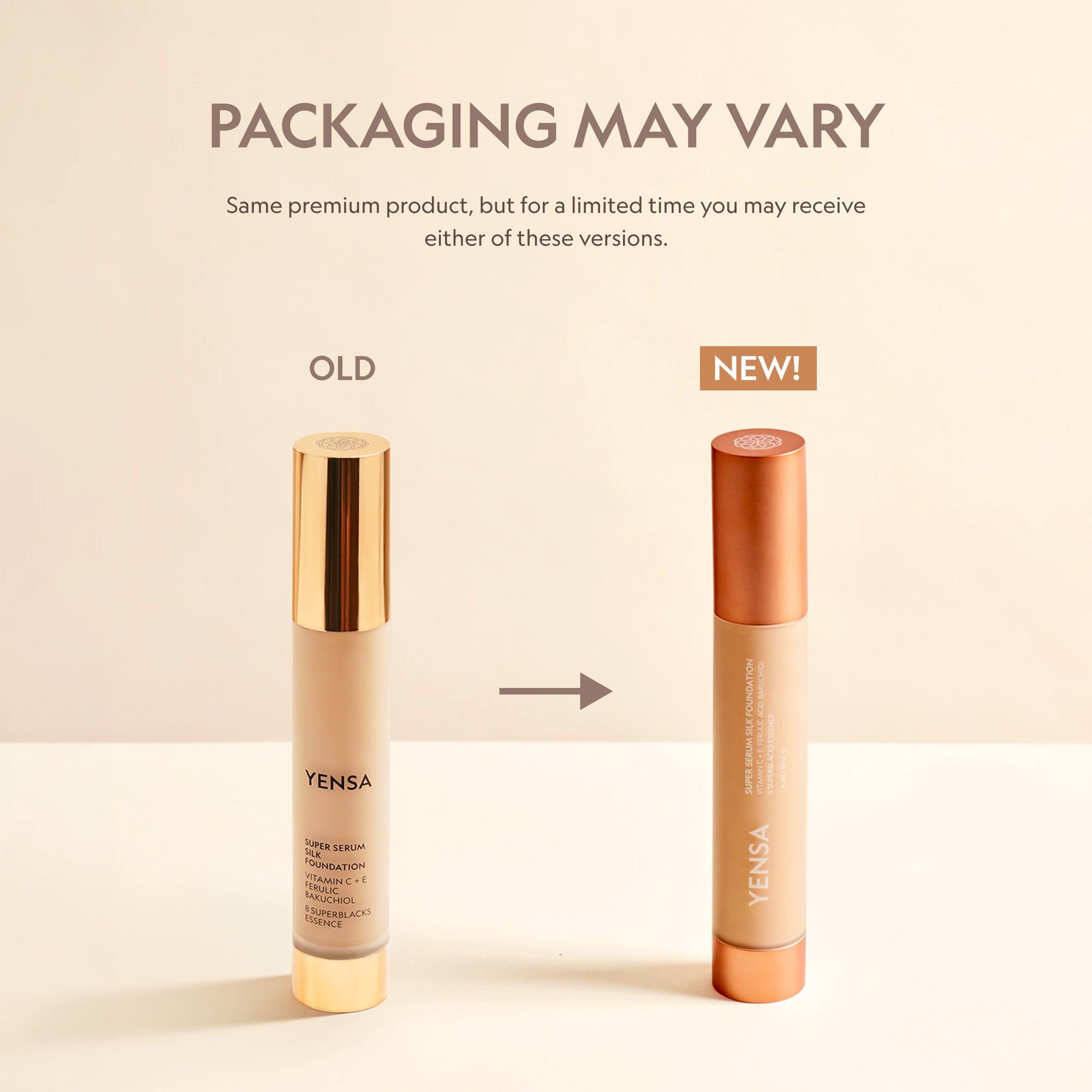Yensa Super Serum Silk Peptide Foundation - Natural Glow, Buildable Coverage