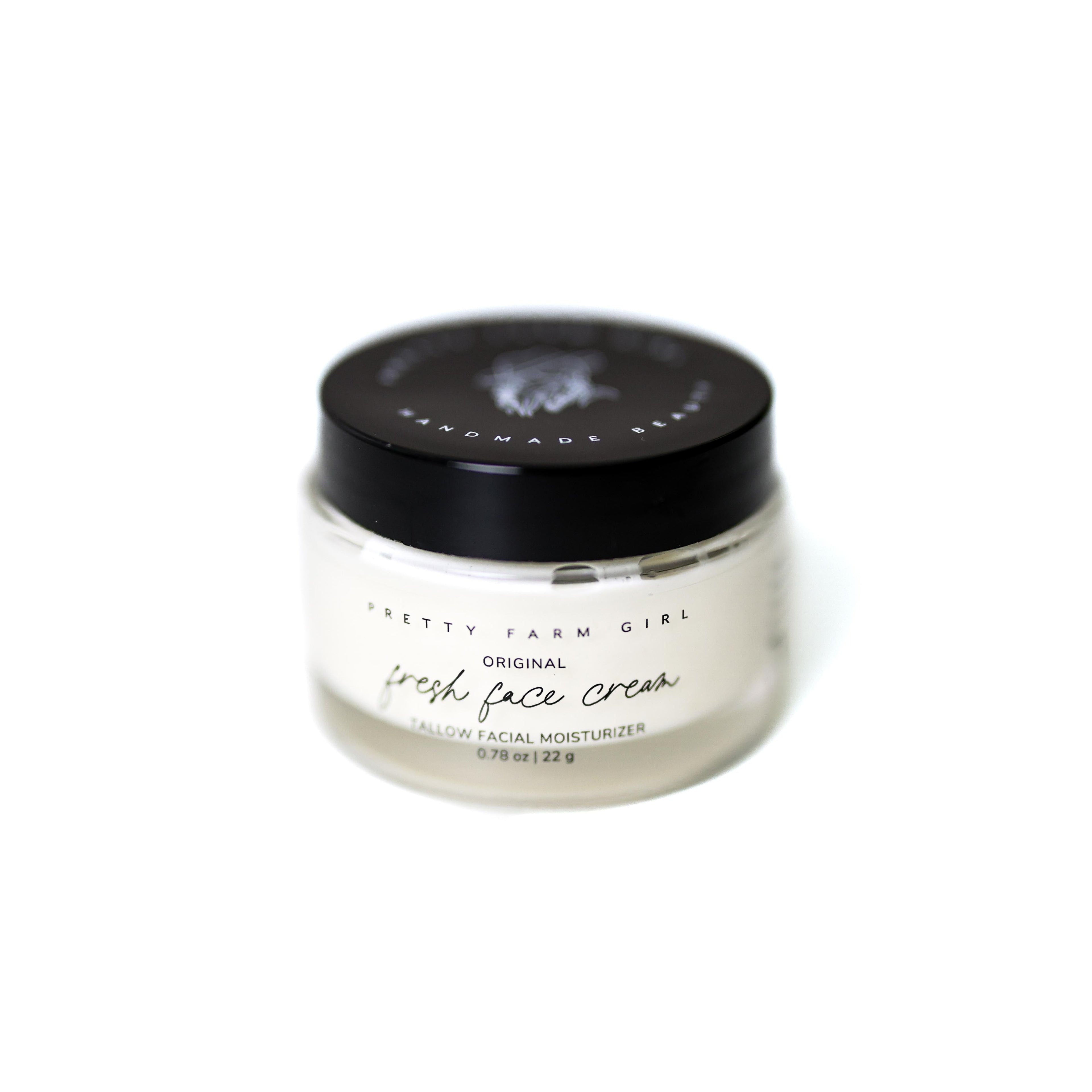 Fresh Face Cream Anti-Aging Tallow Moisturizer - 0.78 fl oz Glass Jar