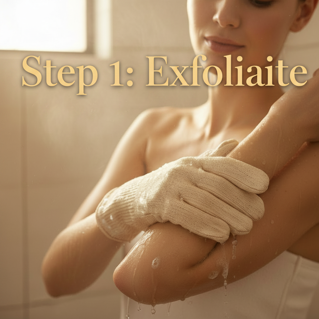 Step 1: Exfoliate