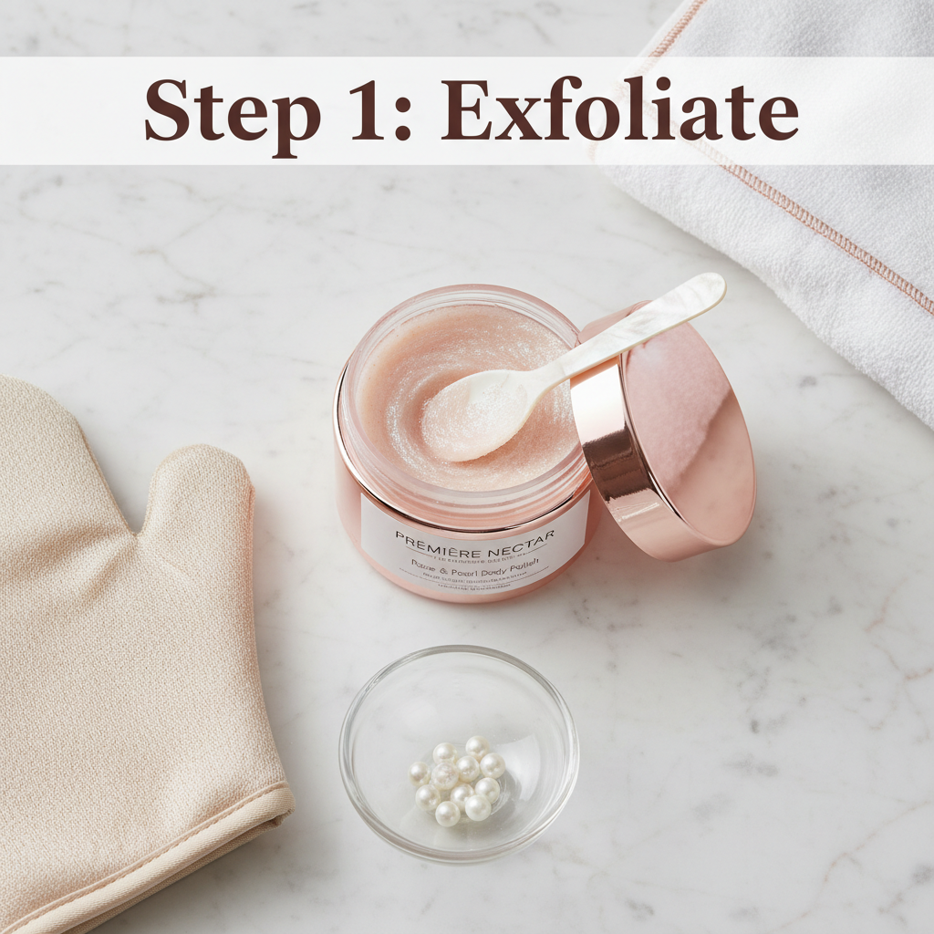 Step 1: Exfoliate